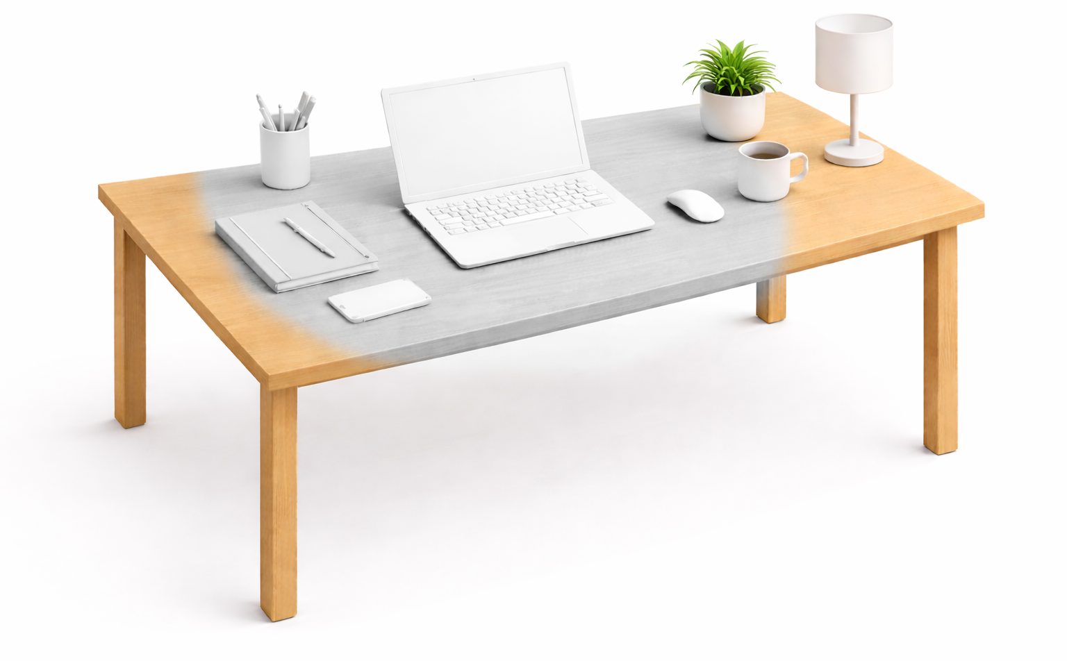 Office desk setup